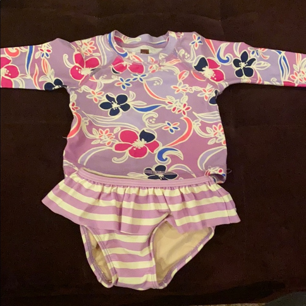 Tea Collection Rash Guard Set Batik floral